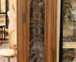 Horloge rustique, à balancier peint