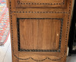 Horloge rustique, à balancier peint