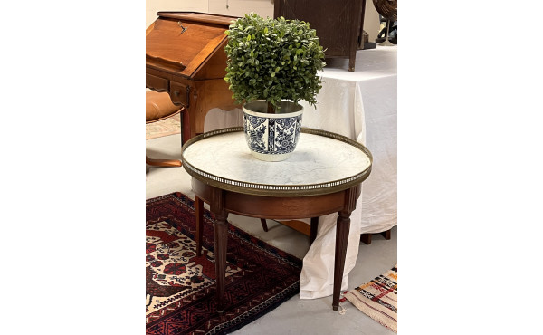 Table basse style bouillotte, plateau ma
