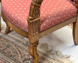 Paire de fauteuils en bois naturel style