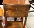 Paire de chevets en bois naturel ouvrant