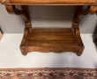 Console en placage de noyer, XIXème, ouv