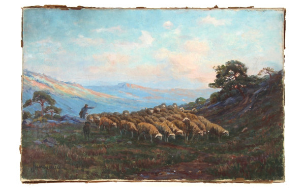 Mathurin JANSSAUD (1857-1940) "Gardien d