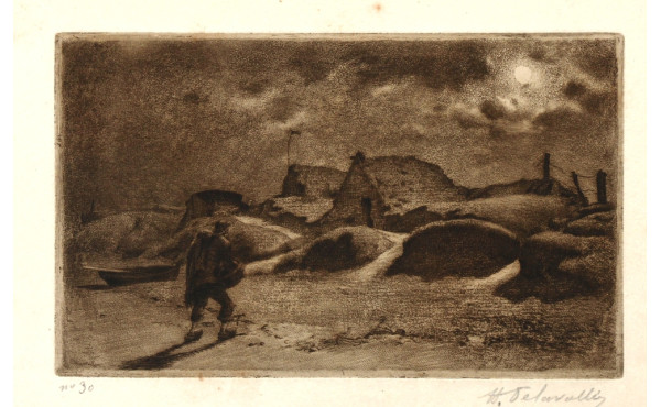 Henri DELAVALLEE ( 1862-1943) "Retour de