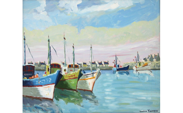 Lucien TANNEAU (Xxè-XXIè) "Le port de Le