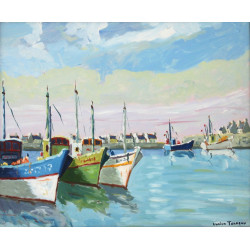 Lucien TANNEAU (Xxè-XXIè) "Le port de Le