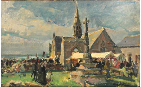 Emile SIMON (1890-1976) "Jour de Pardon"