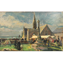 Emile SIMON (1890-1976) "Jour de Pardon"