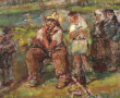 Emile SIMON (1890-1976) "Le pêcheur", hu