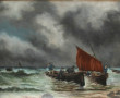Ecole française Xxe "Retour des pêcheurs