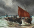 Ecole française Xxe "Retour des pêcheurs