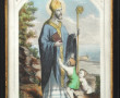 "Saint Nicolas", gravure en couleurs dan
