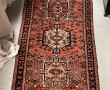 Tapis chemin en laine points noués dans 