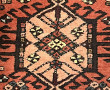 Tapis chemin en laine points noués dans 
