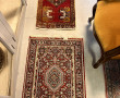 Petit tapis en laine points noués dans l