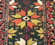Tapis chemin en laine points noués motif