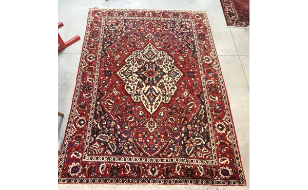 Grand tapis iranien en laine points noué