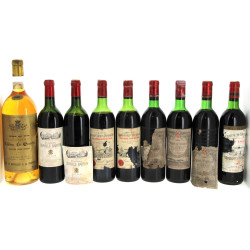 Lot de bouteilles anciennes des années 