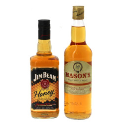 Lot de 2 bouteilels d'alcool: Whisky MAS