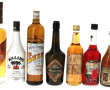 Lot de 7 bouteilles dont Pastis marin, M