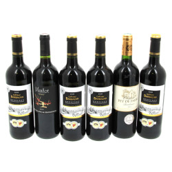 Lot de 6 bouteilles: 4 B BORDEAUX Ch Bar