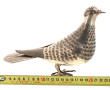 Pigeon, sujet en métal argenté, travail 