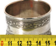 Anneau de serviette en argent, poinçon m