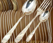 Ménagère en métal argenté décor Art Déco