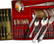 Ménagère en métal argenté décor rocaille