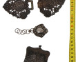 Petit porte-monnaie en argent et maille 