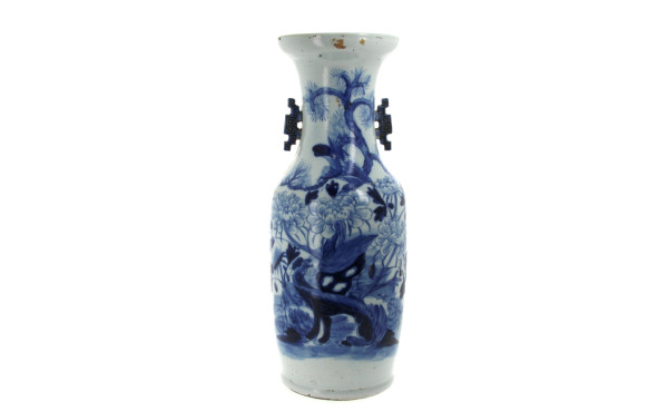 Grand vase en céramique chinoise décor b