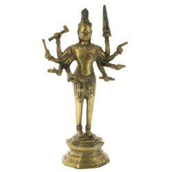 VISHNU - Statuette hindoue en laiton rep