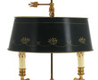 Lampe de bureau style bouillotte en bron