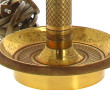 Lampe de bureau style bouillotte en bron