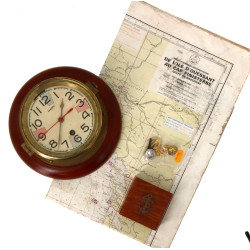 Lot thème marine comprenant un pendule s