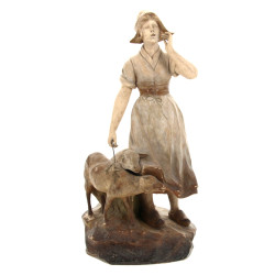 "Jeune gardienne de moutons", sujet en t