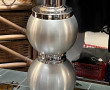 Lampe boules See Delmas en métal chromé,