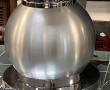 Lampe boules See Delmas en métal chromé,