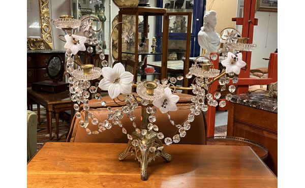 Candélabre d'église fin XIXe debut Xxe 