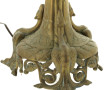 Pic-cierge ancien monté en lampe, H 61 c