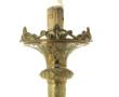 Pic-cierge ancien monté en lampe, H 61 c