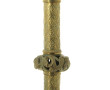 Pic-cierge ancien monté en lampe, H 61 c