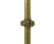 Pic-cierge ancien monté en lampe, H 61 c