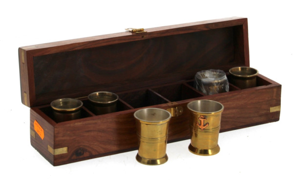 Thème Marine - 6 gobelets à liqueur en b