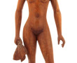 Baigneuse africaine, sculpture en bois, 