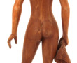 Baigneuse africaine, sculpture en bois, 