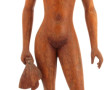 Baigneuse africaine, sculpture en bois, 