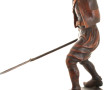 CHOUAN - Sujet en bois sculpté, signé "M