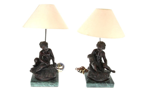 D'après MOREAU "Putti au nid" et "Putti 