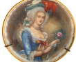 Miniature "Scène galante" à vue ronde, m